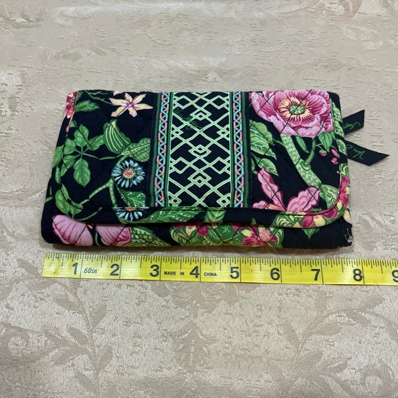 Vera Bradley Black and Pink Floral Clutch - Picture 3 of 16